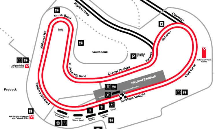 Brands Hatch Track Map
