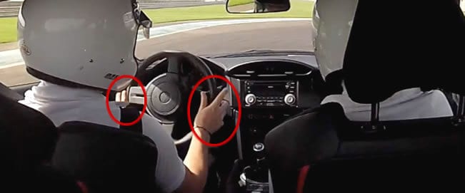 How to hold the steering when drifting
