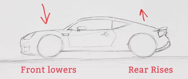Weight transfer when drifting